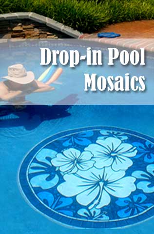 Authorized Dealer Of Poolsaic Products Non Adhesive Drop In Pool Decals Featuring Beautiful Mosaic Images